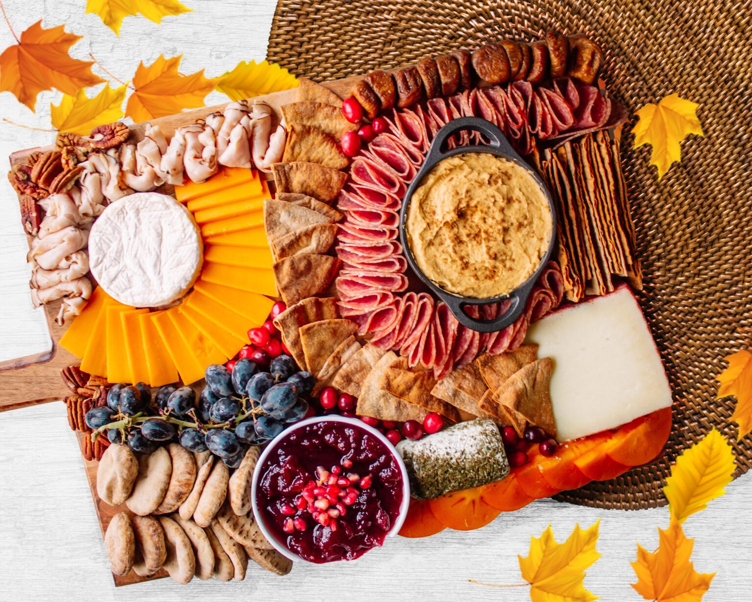 Holiday Charcuterie Board with Joseph's Pita Bread | Low carb bread ...